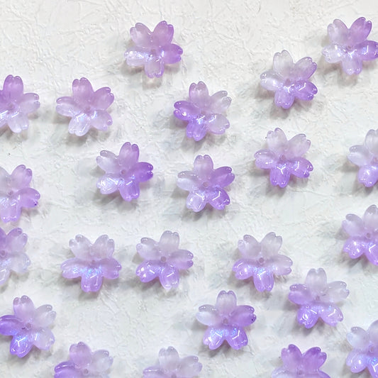 ✨【NEW】Opal Sakura | 20mm Gradient Cherry Blossom Glass Beads For DIY Jewelry