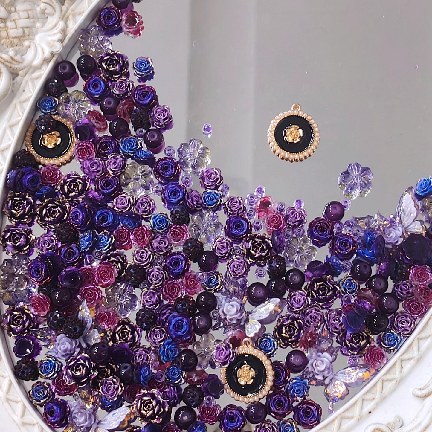 💜【NEW】Gothic Bloom | Halloween Resin Soft Flower Set For DIY Handmade Jewelry