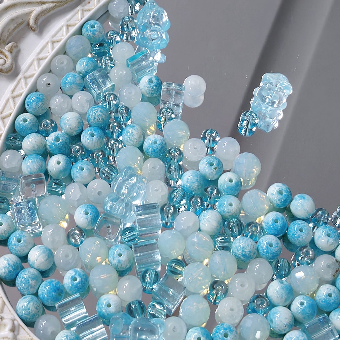 🩵【NEW】Sky Breeze | Blue Tone Mixed Glass Beads For DIY Handmade Jewelry Making