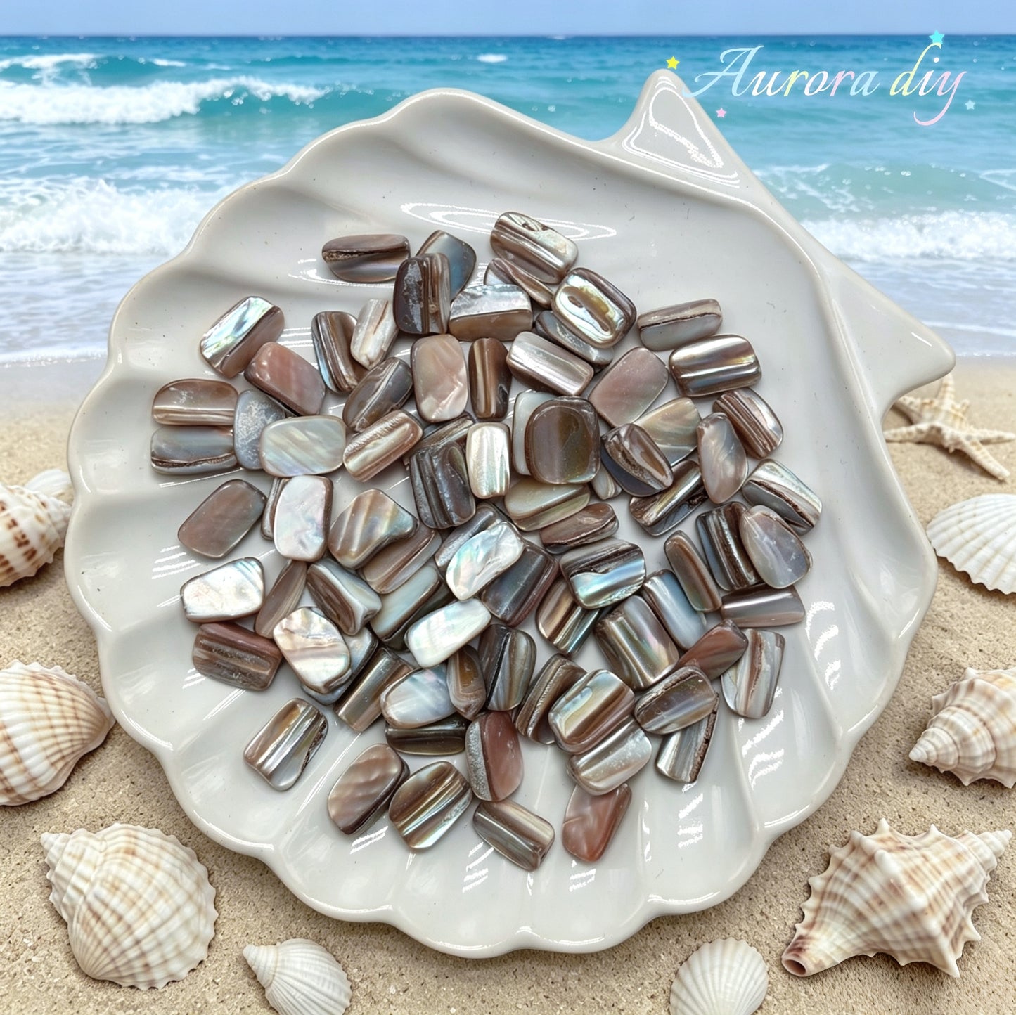 ✨【NEW】Iris Iridescent Mixed-Shape Mother-of-Pearl Shell Bulk DIY Craft Beads
