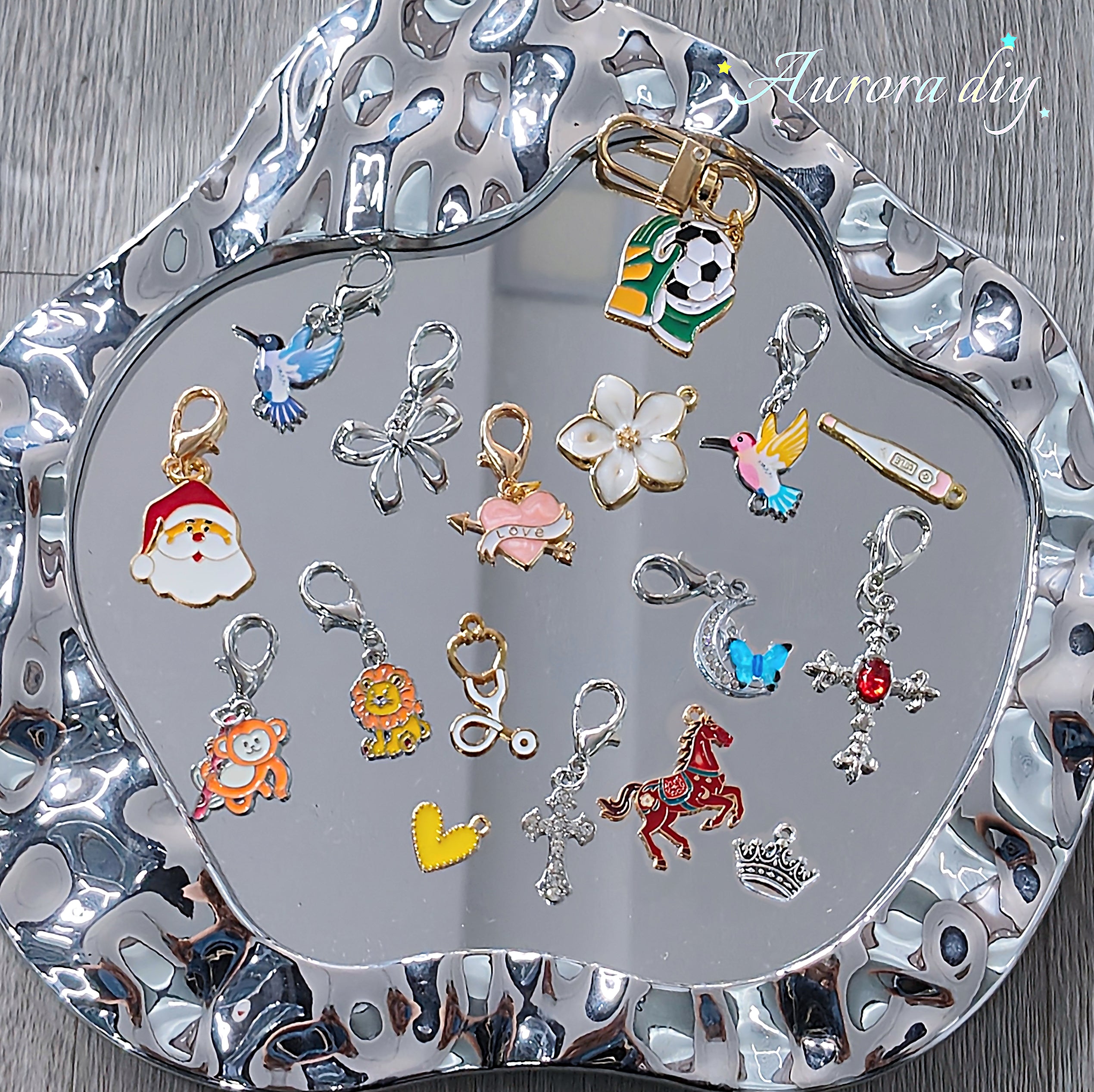✨【NEW】Mixed Variety Alloy Charms Bulk | Pre-Drilled Pendants for DIY Bracelet, Keychain & Jewelry Craft Making