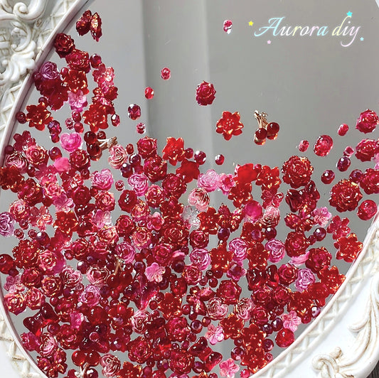 ✨【NEW|B1G1】Scarlet Bloom Soft flowers Set