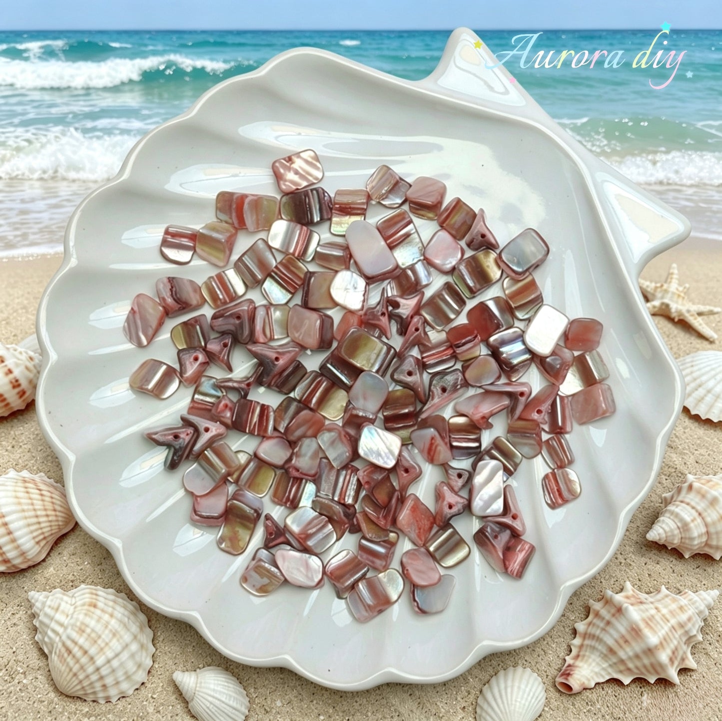✨【NEW】Iris Iridescent Mixed-Shape Mother-of-Pearl Shell Bulk DIY Craft Beads