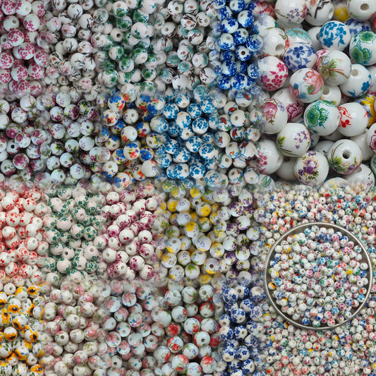 【NEW】Pastel Garden Ceramic Beads