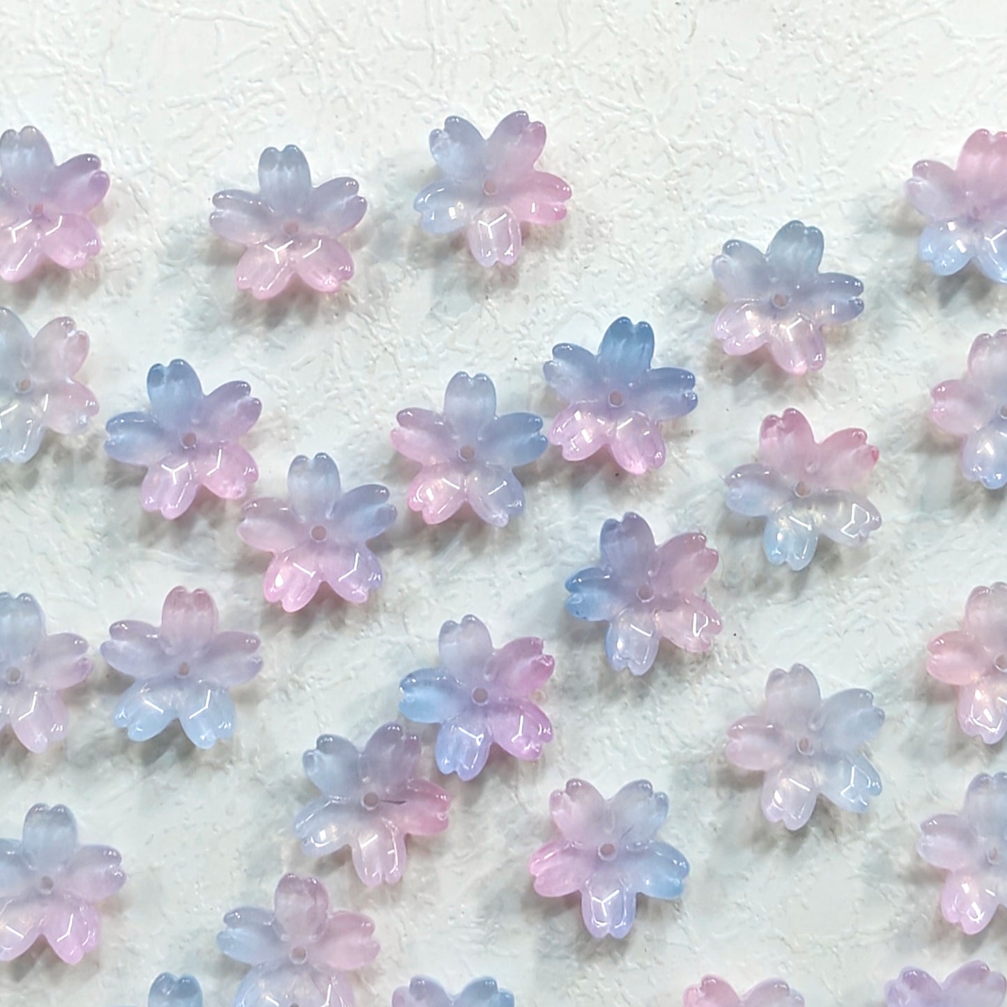 ✨【NEW】Opal Sakura | 20mm Gradient Cherry Blossom Glass Beads For DIY Jewelry