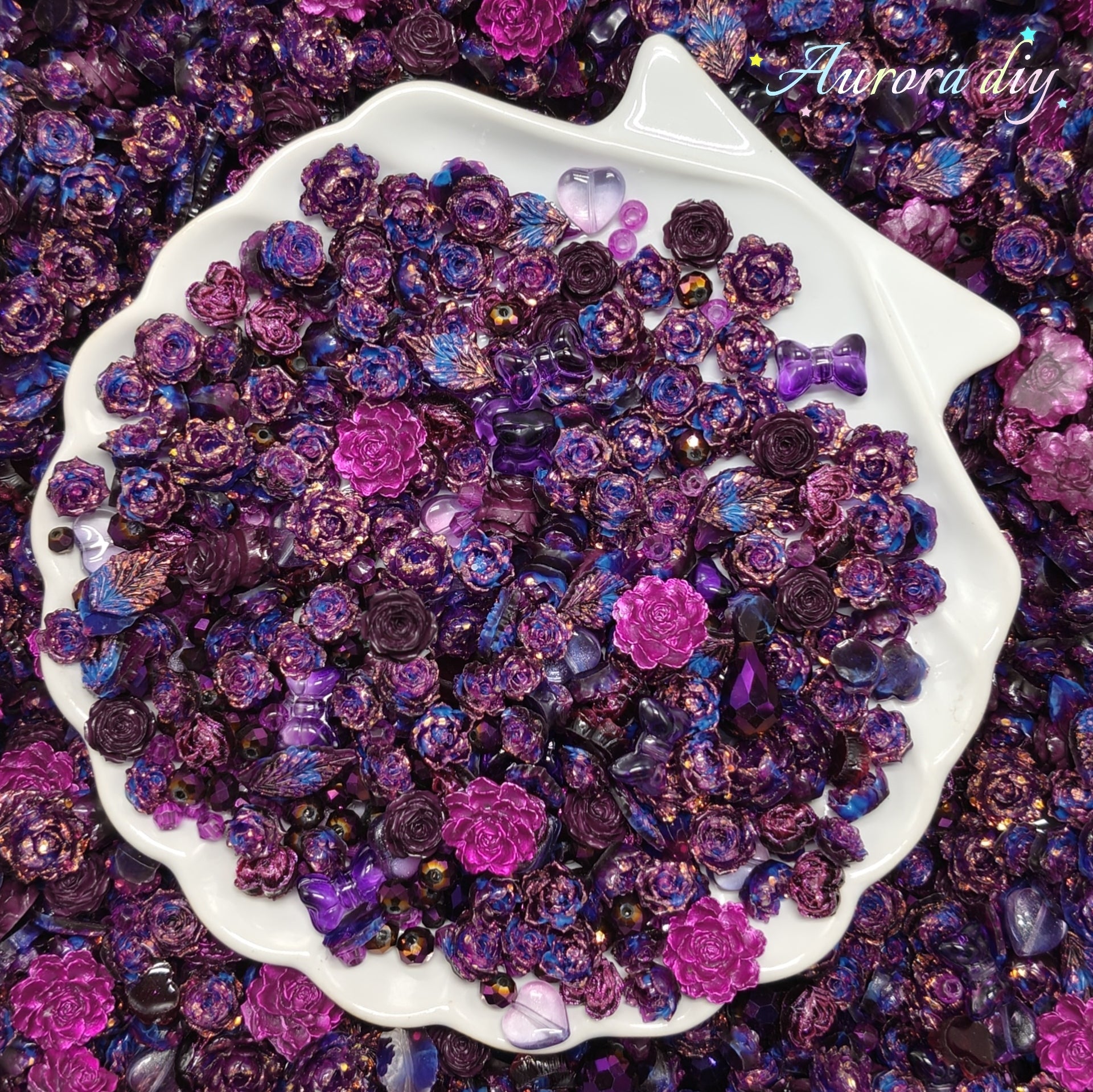 ✨【NEW|B1G1】Violet Noir Soft flowers Set