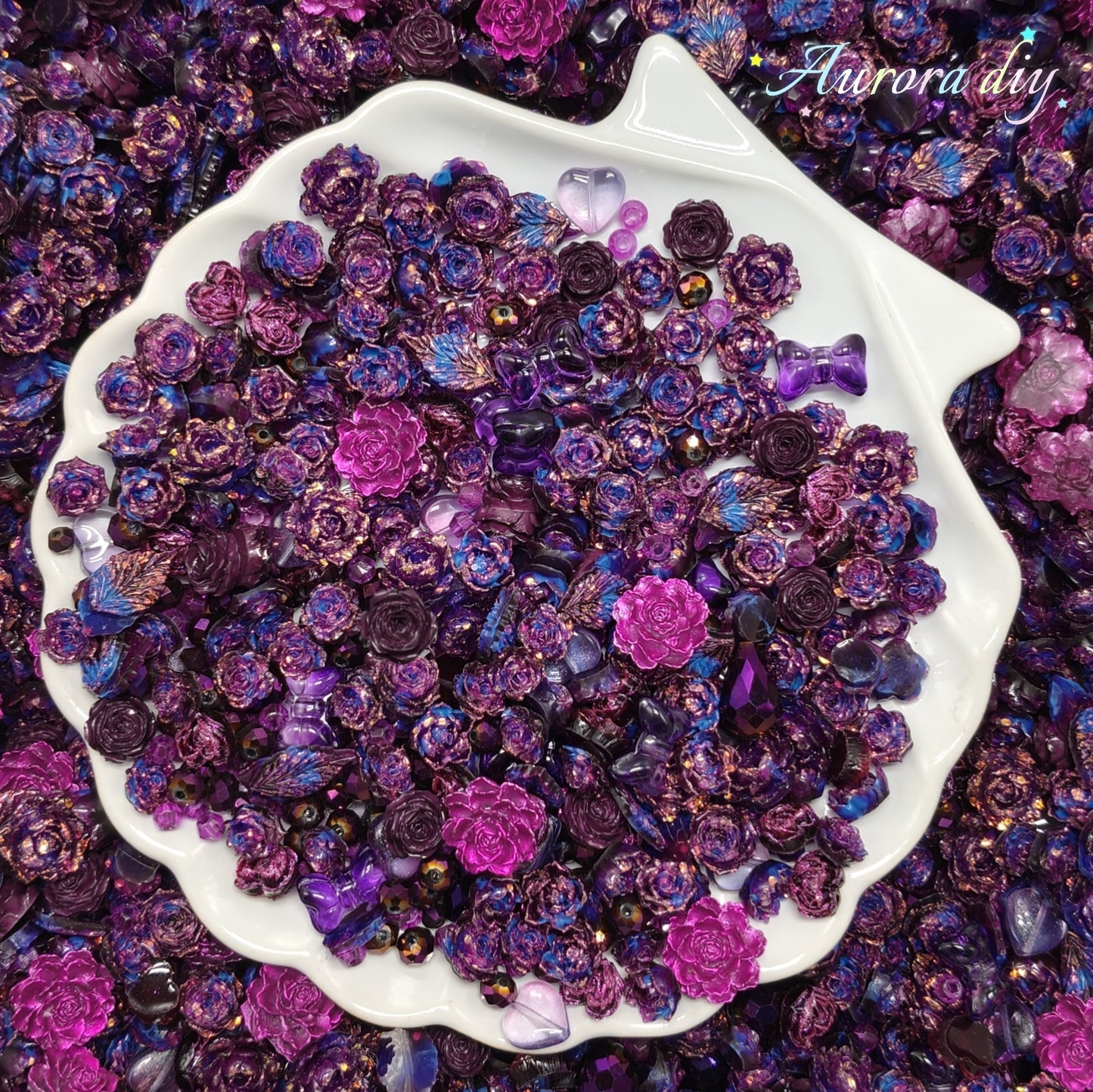 ✨【NEW|B1G1】Violet Noir Soft flowers Set