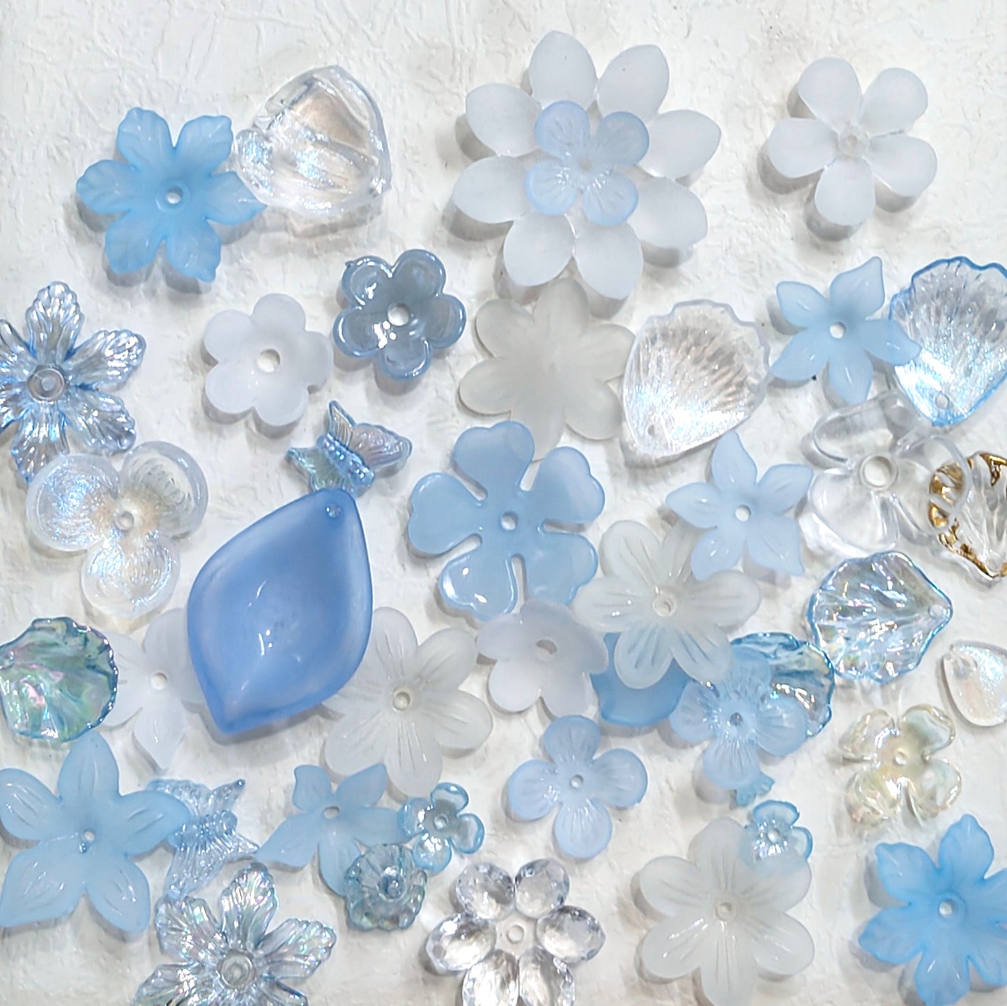 ✨【NEW】Petal Spectrum | Mixed Acrylic Flower Petal Charms For DIY Jewelry Making